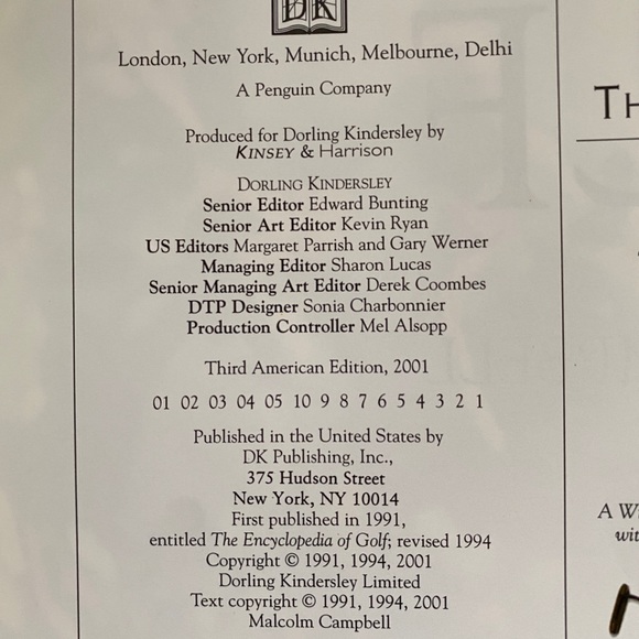 💚Great gift ⛳️retro 2001 Encyclopedia of Golf - Picture 3 of 17